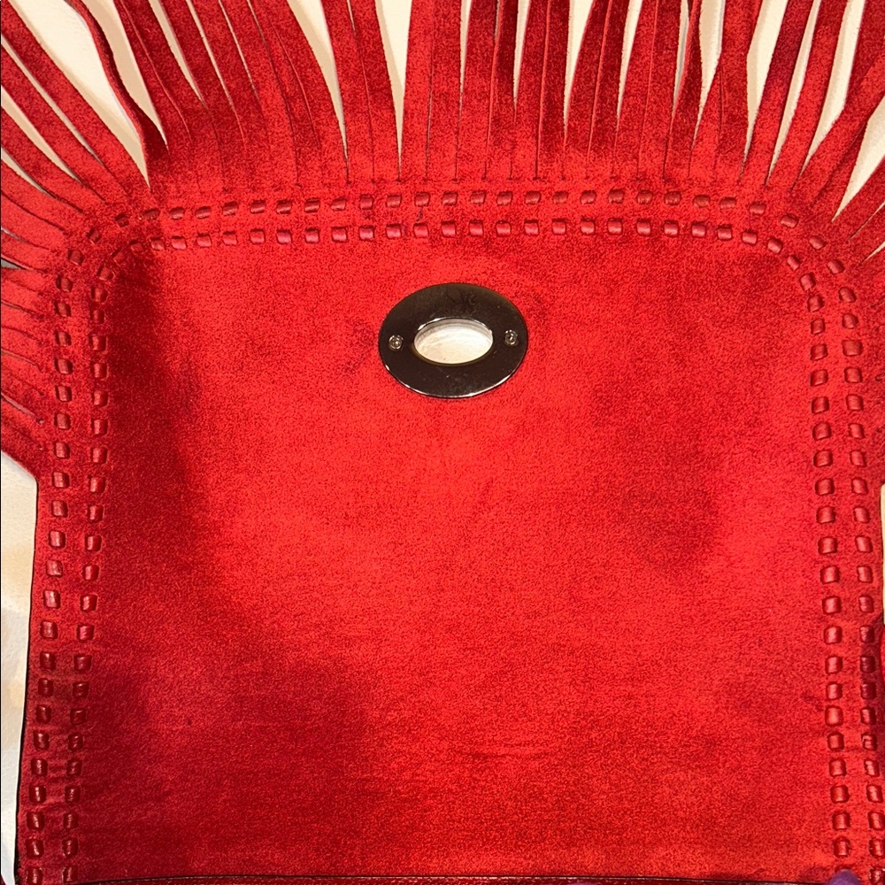 🍍Coach Dakota NWOT Fringe Flap Crossbody Leather Shoulder Bag - Picture 14 of 17
